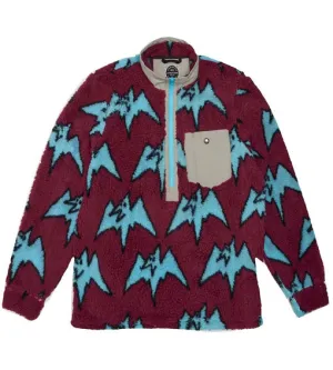 Airblaster Men's Sherpa Half Zip Plum Big Terry 2024