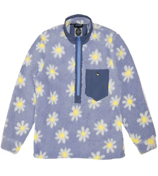 Airblaster Men's Sherpa Half Zip Thistle Big Daisy 2024