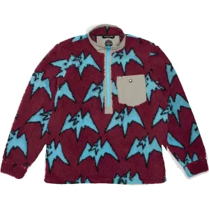 Airblaster Sherpa Half Zip Plum Big Terry