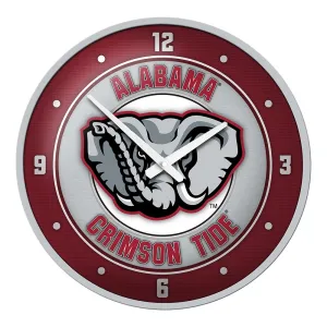 Alabama Crimson Tide: Al Logo - Modern Disc Wall Clock