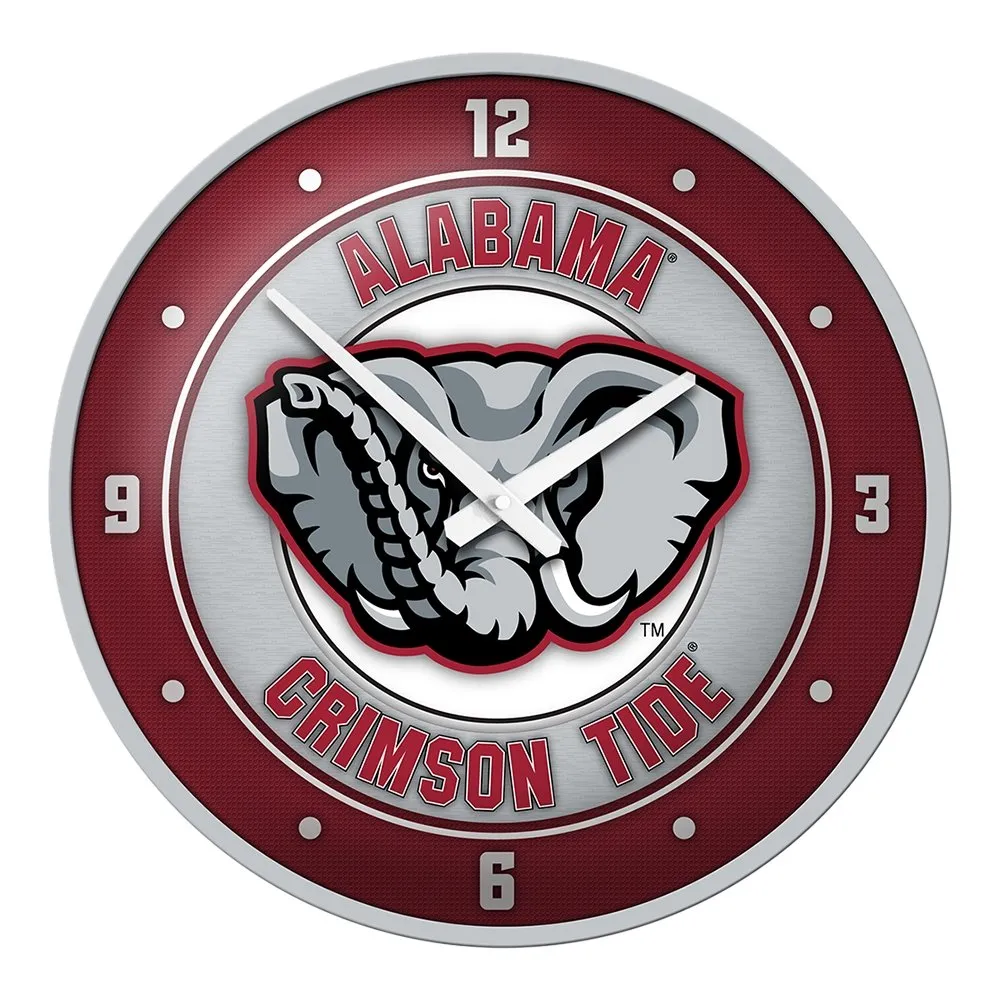 Alabama Crimson Tide: Al Logo - Modern Disc Wall Clock