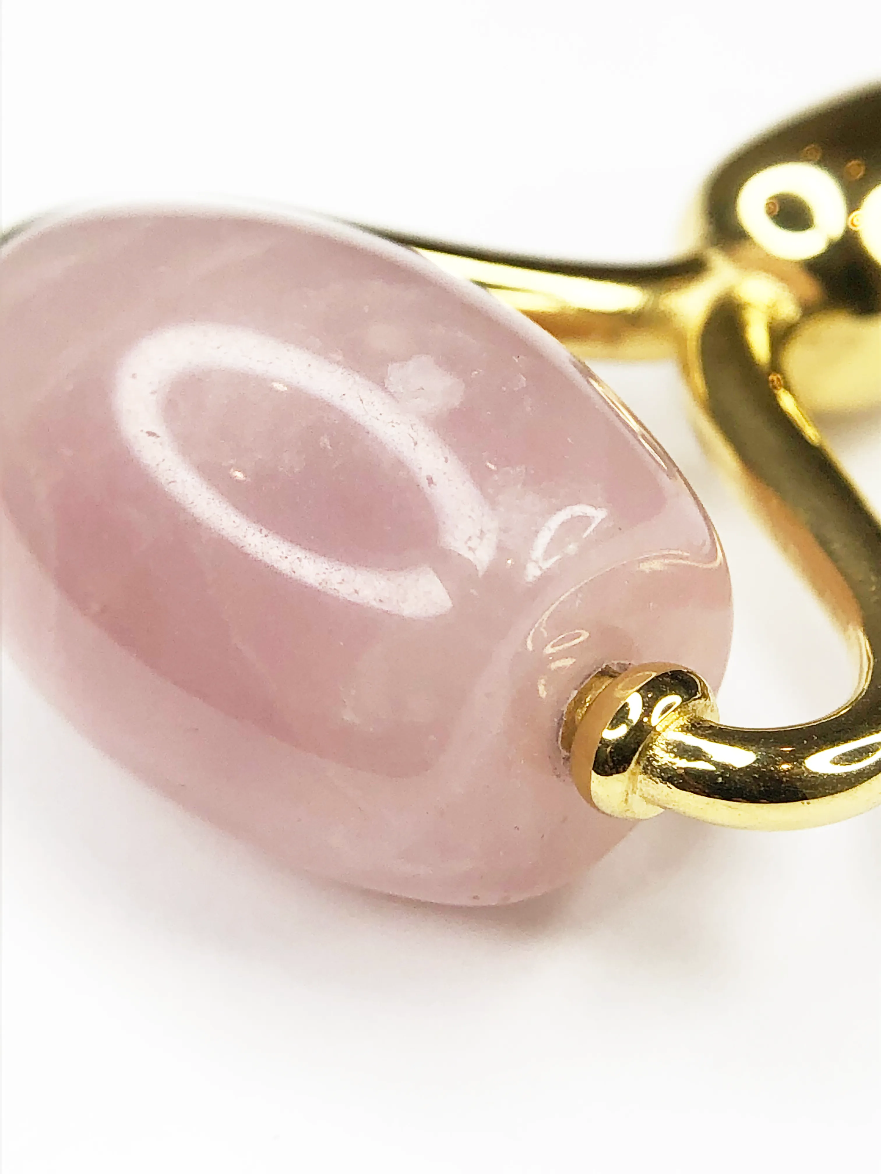 Alana Mitchell Rose Quartz Roller Necklace - Stone Facial Roller