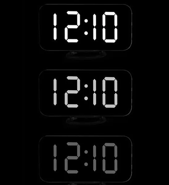 Alarm Clock Digital Clock with Large 6.5'' Easy-Read LED Display Diming Mode