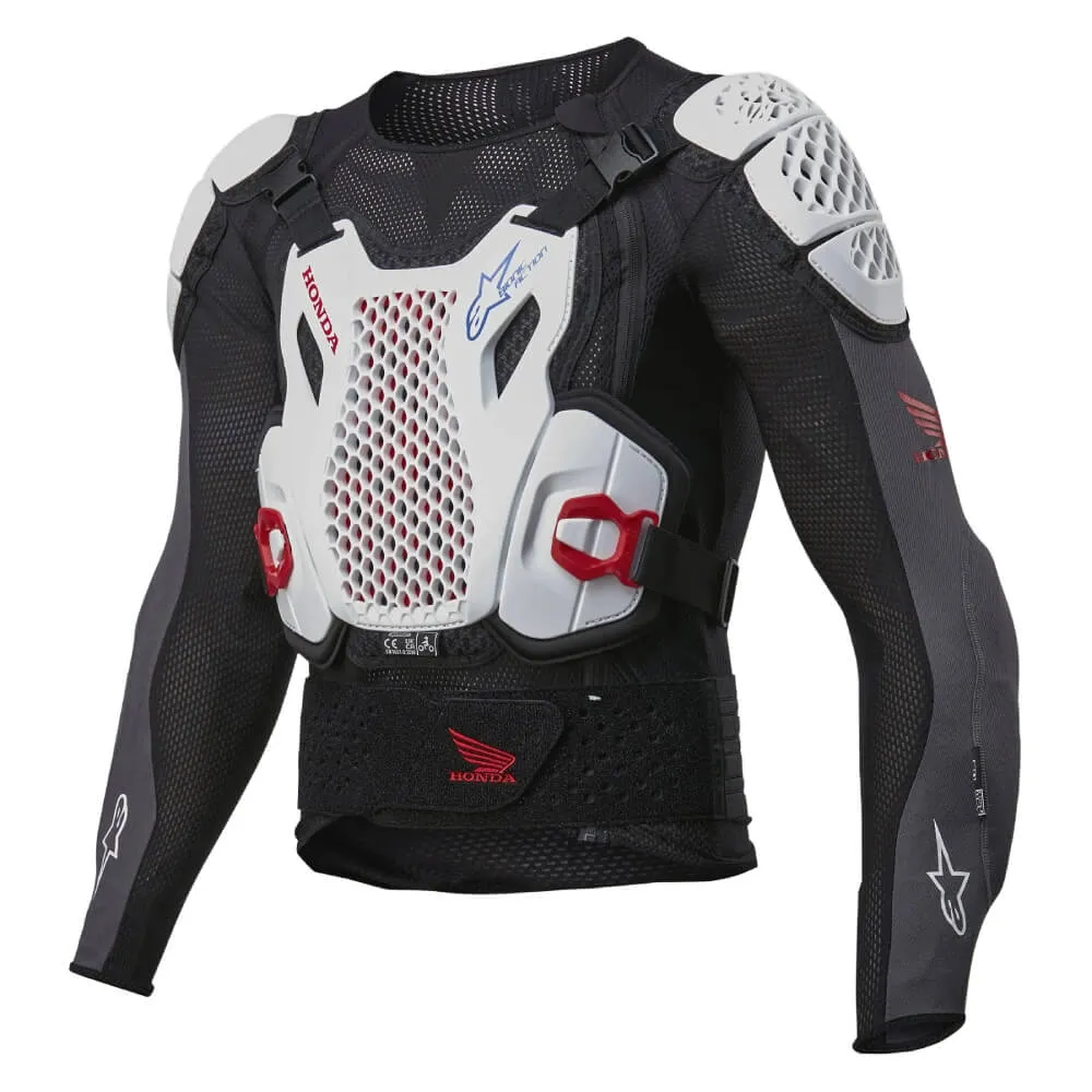 Alpinestars Honda Bionic Plus V2 Protection Jacket Black / White / Blue / Bright Red