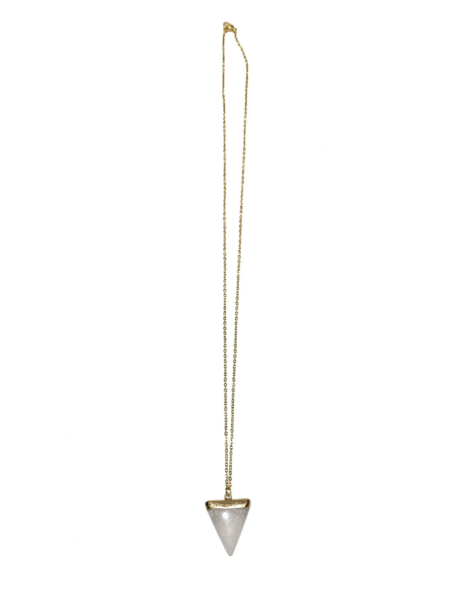 AMALGAMA ENTRE TRES- Triangle Quartz Necklace