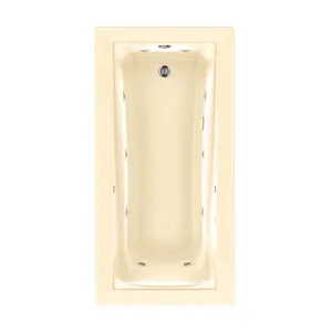 American Standard 3573.048WC.K2.021 Green Tea EcoSilent 6 ft. Whirlpool Tub with Chromatherapy in Bone
