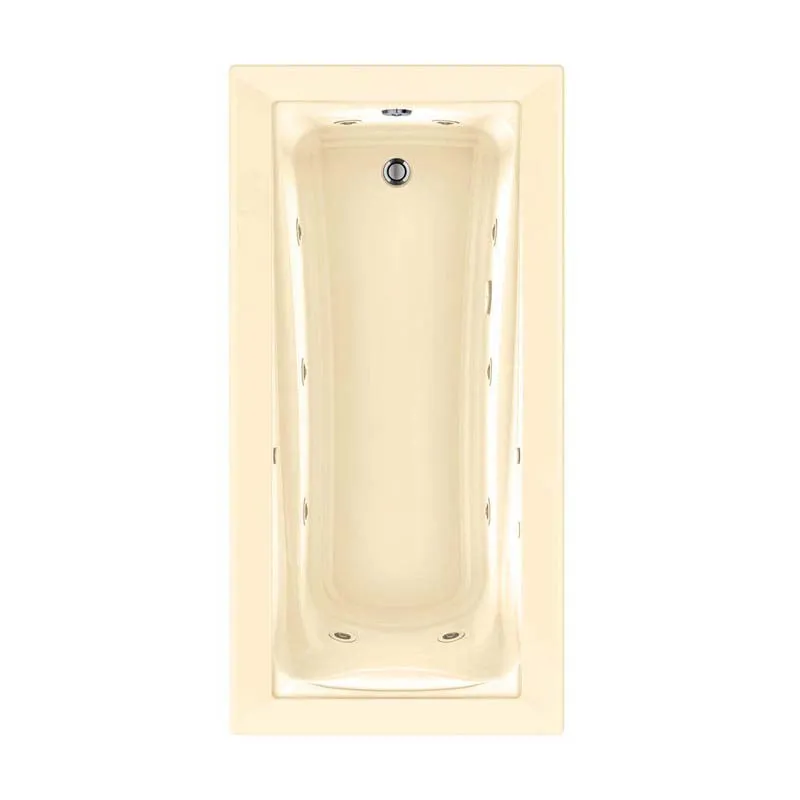 American Standard 3573.048WC.K2.021 Green Tea EcoSilent 6 ft. Whirlpool Tub with Chromatherapy in Bone