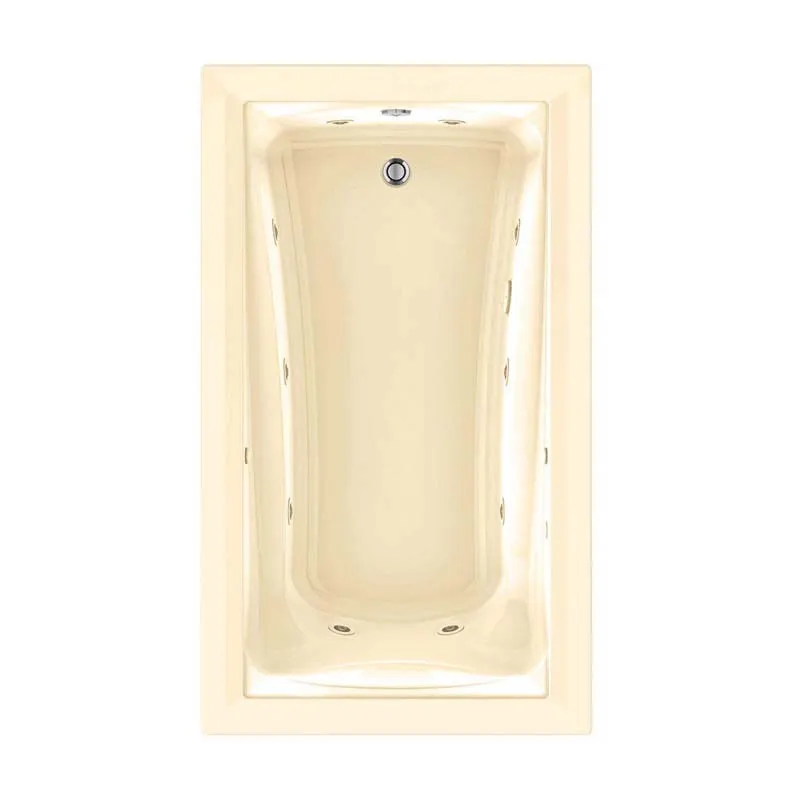 American Standard 3575.448WC.K2.021 Green Tea EcoSilent 6 ft. Whirlpool and Air Bath Tub with Chromatherapy in Bone