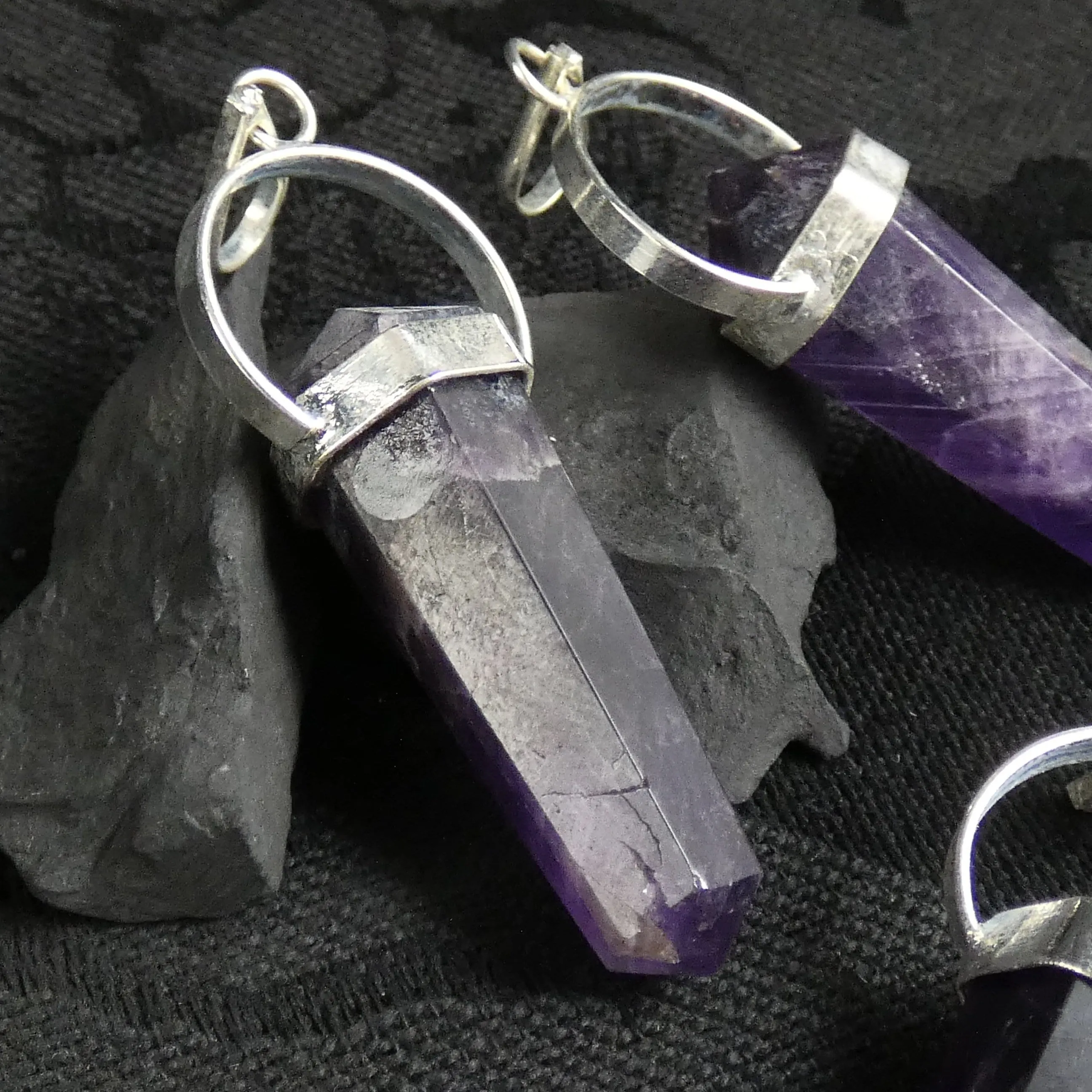 Amethyst Double Terminated Point Pendant