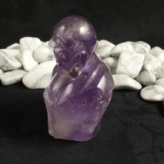 Ametrine Buddha Carving