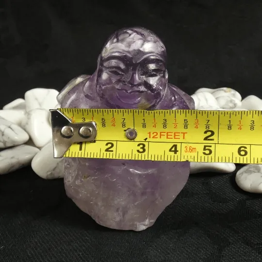 Ametrine Buddha Carving