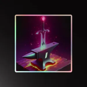 AMP "Sword In the ANVL" Holographic Sticker