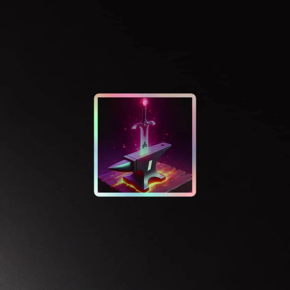 AMP "Sword In the ANVL" Holographic Sticker