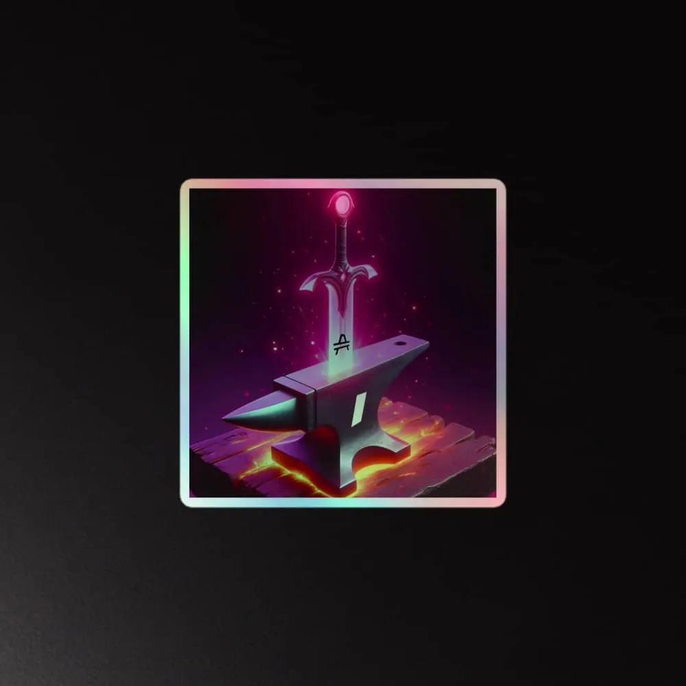 AMP "Sword In the ANVL" Holographic Sticker