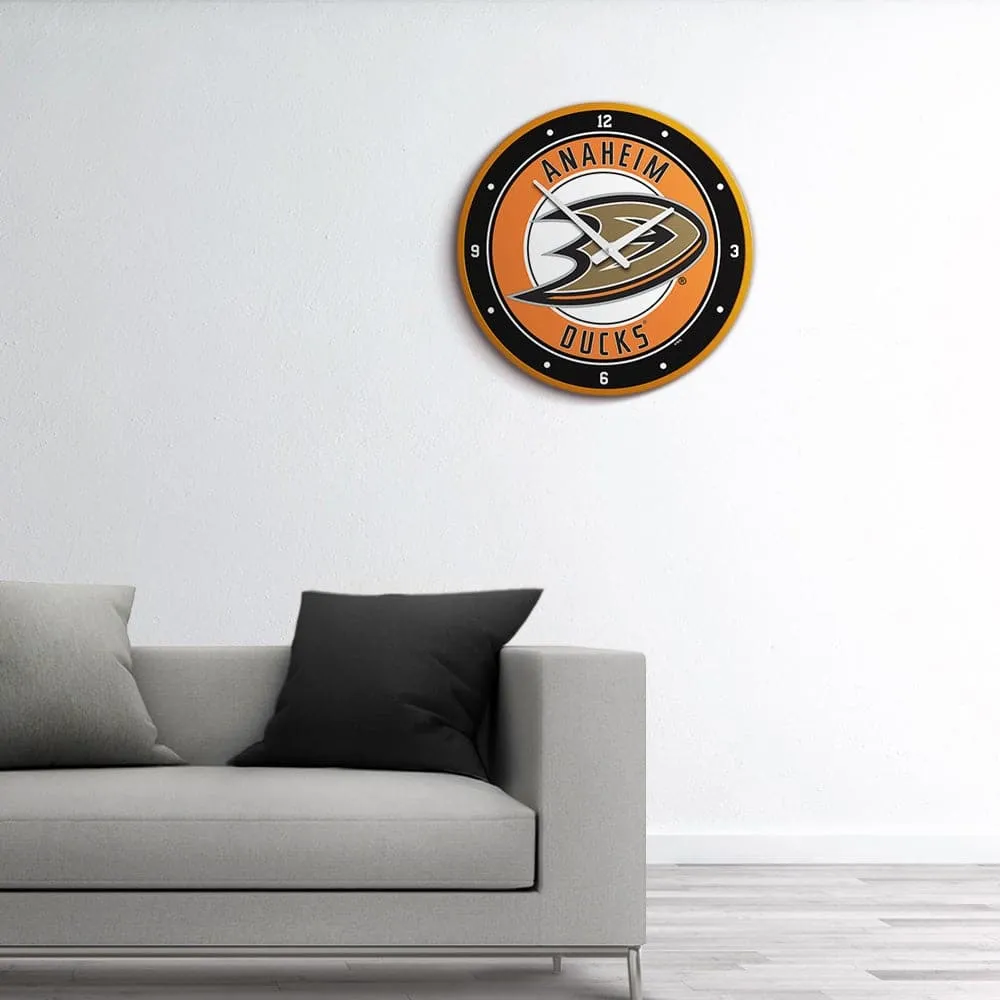 Anaheim Ducks: Modern Disc Wall Clock