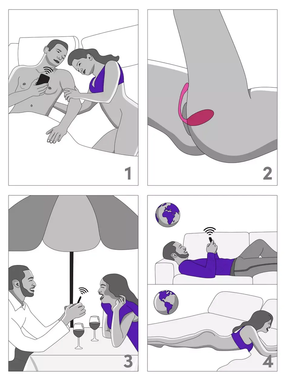 App Controlled Rechargeable Love Egg Vibrator