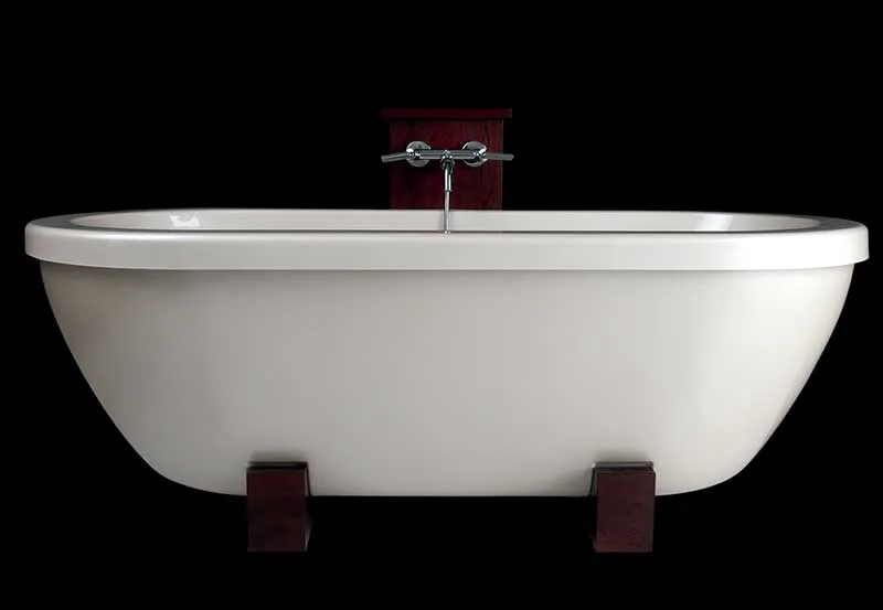 Aquatica AdoreMe 75" x 35" Freestanding Hybrid Acrylic-Composite Bathtub