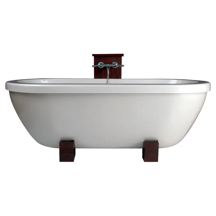 Aquatica AdoreMe 75" x 35" Freestanding Hybrid Acrylic-Composite Bathtub