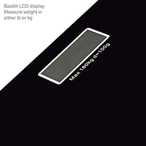 Ardith Electronic Thick Tempered Glass LCD Display Digital Personal Bathroom Health Body Weight Weighing Scales For Body Weight, Weight Scale Digital For Human Body