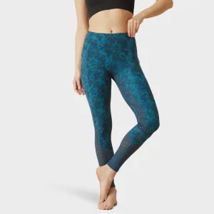Ariat EOS Full Seat Ladies Tights Deep Petroleum Camo Floral