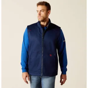 Ariat Men's Flame Resistant Basic Waterproof Insulated Vest - Navy- 10052909
