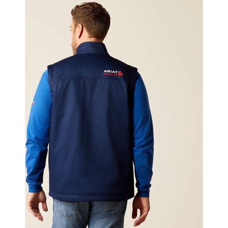 Ariat Men's Flame Resistant Basic Waterproof Insulated Vest - Navy- 10052909