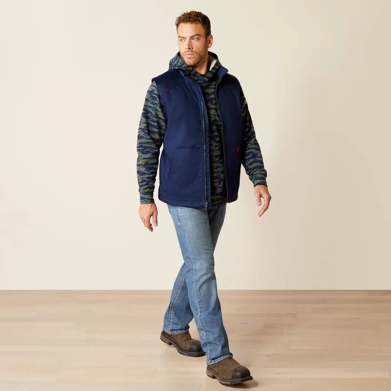 Ariat Men's Flame Resistant Basic Waterproof Insulated Vest - Navy- 10052909