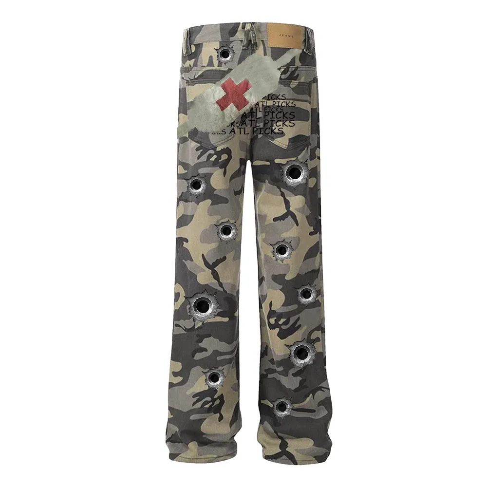 Art In War Creative Design Jeans