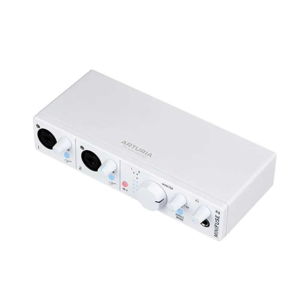 Arturia MiniFuse 2 - 2 In/ 2 Out Audio Interface - White