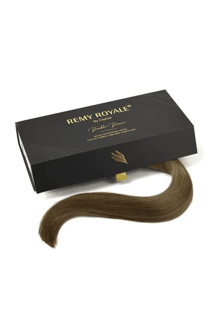 Ash Brown (#9) Nano Ring Hair Extensions