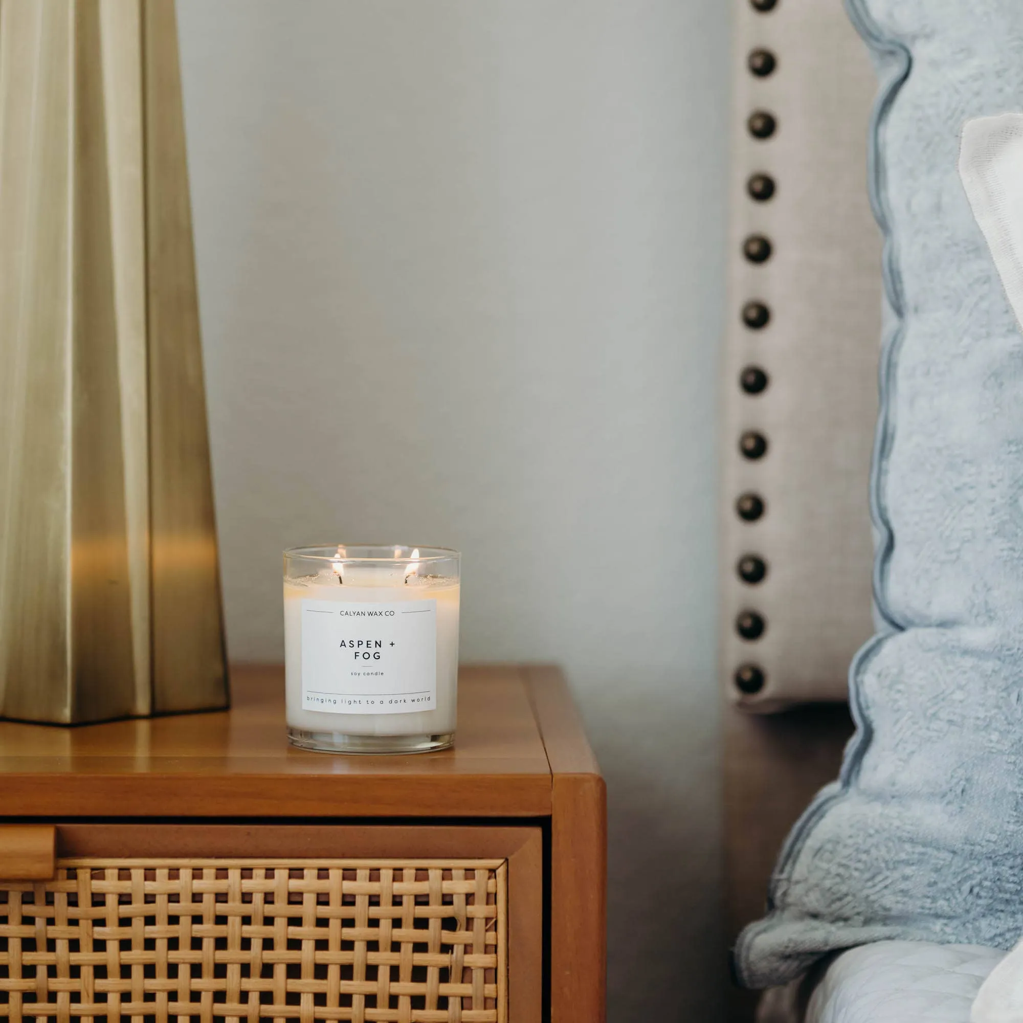Aspen   Fog Glass Tumbler Soy Candle