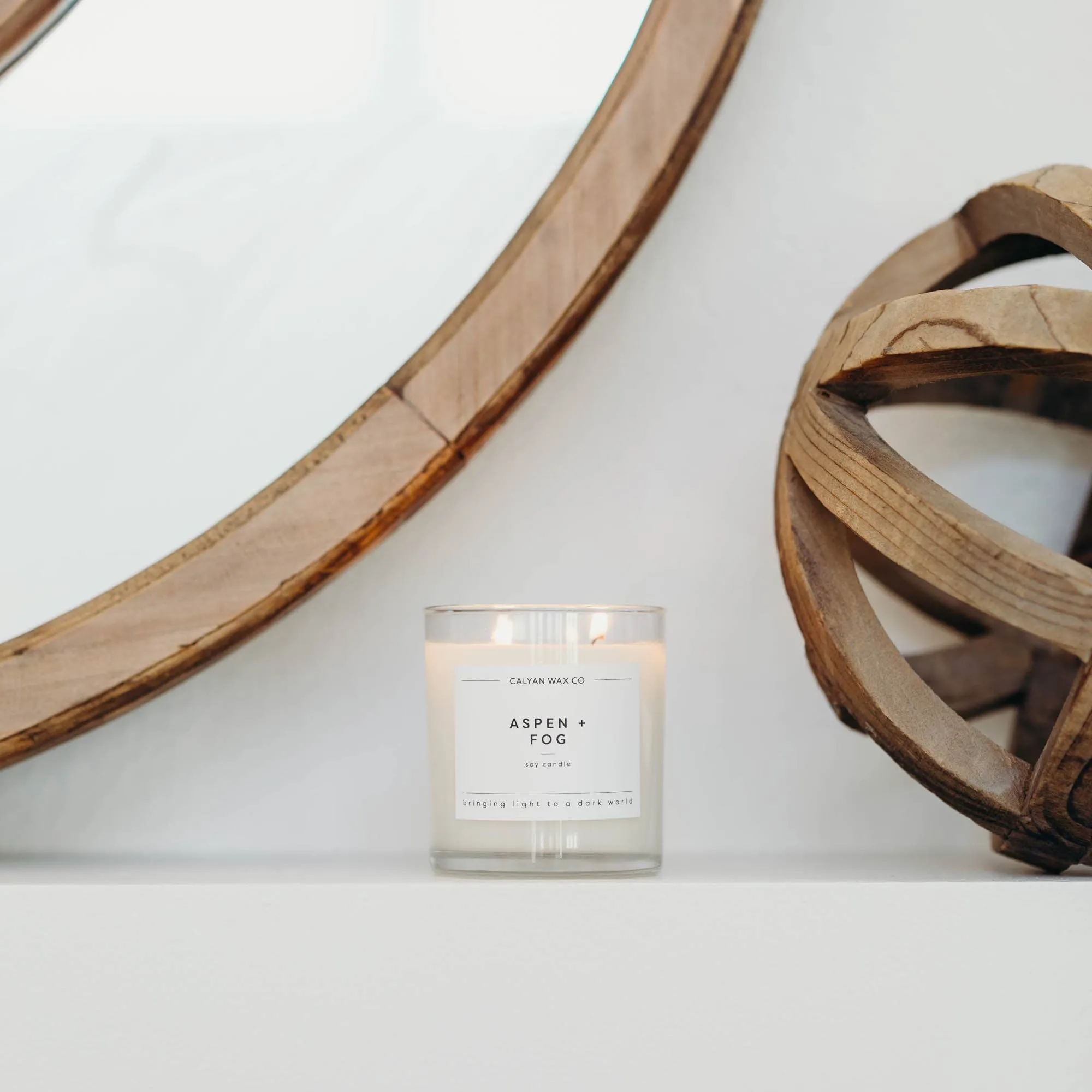 Aspen   Fog Glass Tumbler Soy Candle