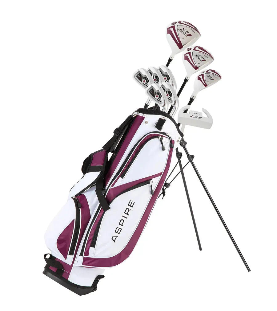 Aspire X1 9 Club Complete Womens Golf Set Purple