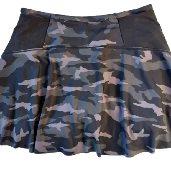 Athleta Camo Camouflage Match Point Athletic Skort Skirt Size Small