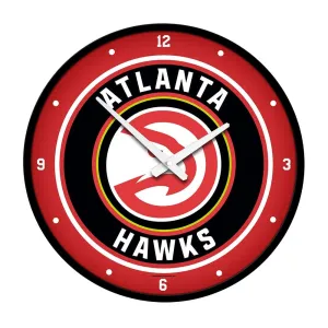 Atlanta Hawks: Modern Disc Wall Clock