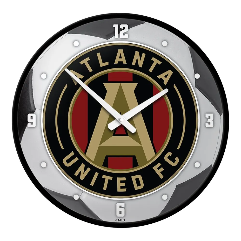 Atlanta United: Soccer Ball - Modern Disc Wall Clock