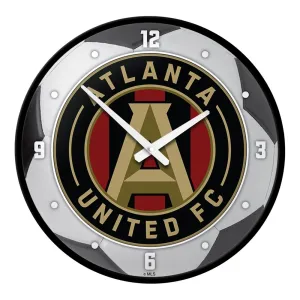 Atlanta United: Soccer Ball - Modern Disc Wall Clock