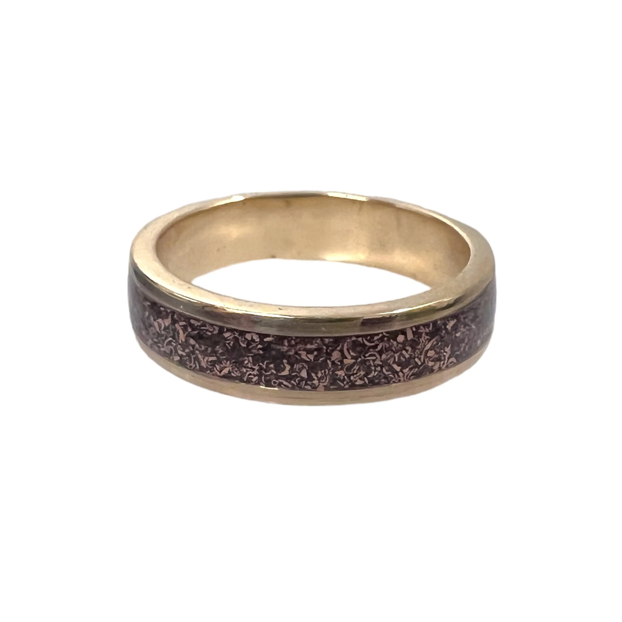 Atocha Copper - Custom Ring created with 14k Gold and Atocha Copper Inlay.