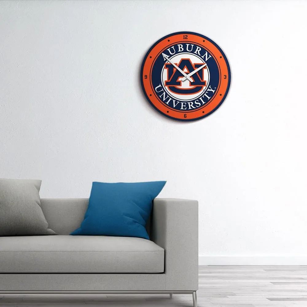 Auburn Tigers: Modern Disc Wall Clock