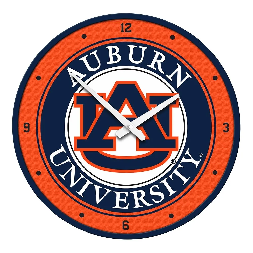 Auburn Tigers: Modern Disc Wall Clock
