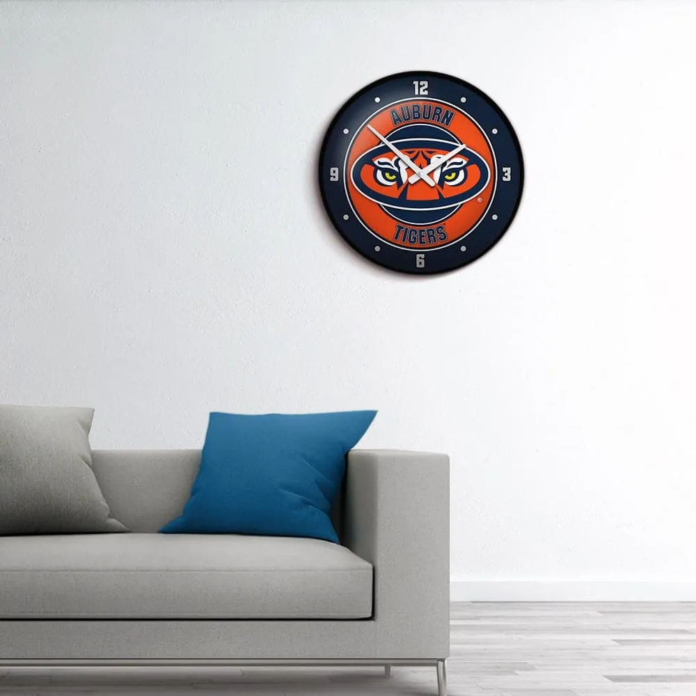 Auburn Tigers: Tiger Eyes -Modern Disc Wall Clock