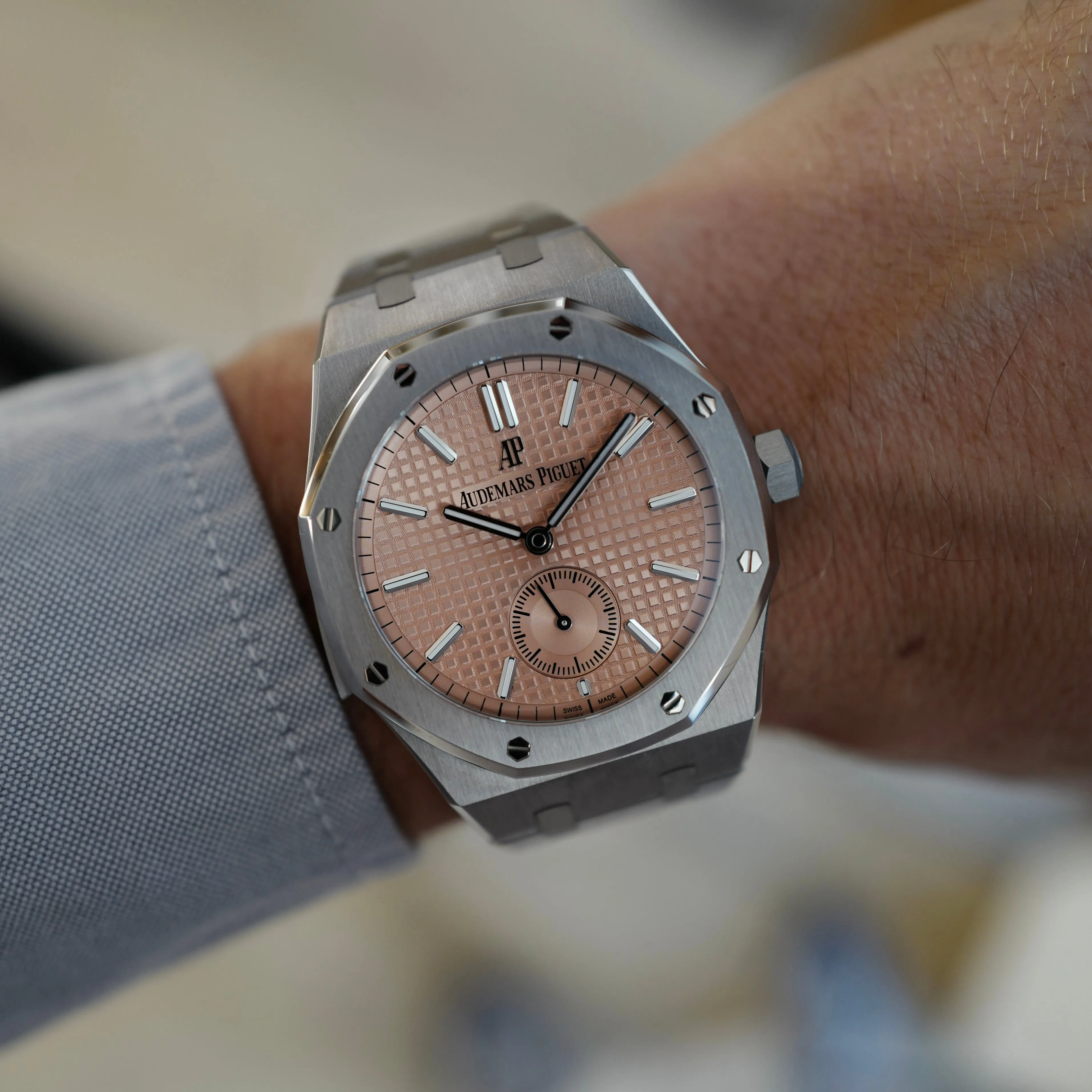 Audemars Piguet Salmon Dial Royal Oak Minute Repeater Supersonnerie Ref. 26591