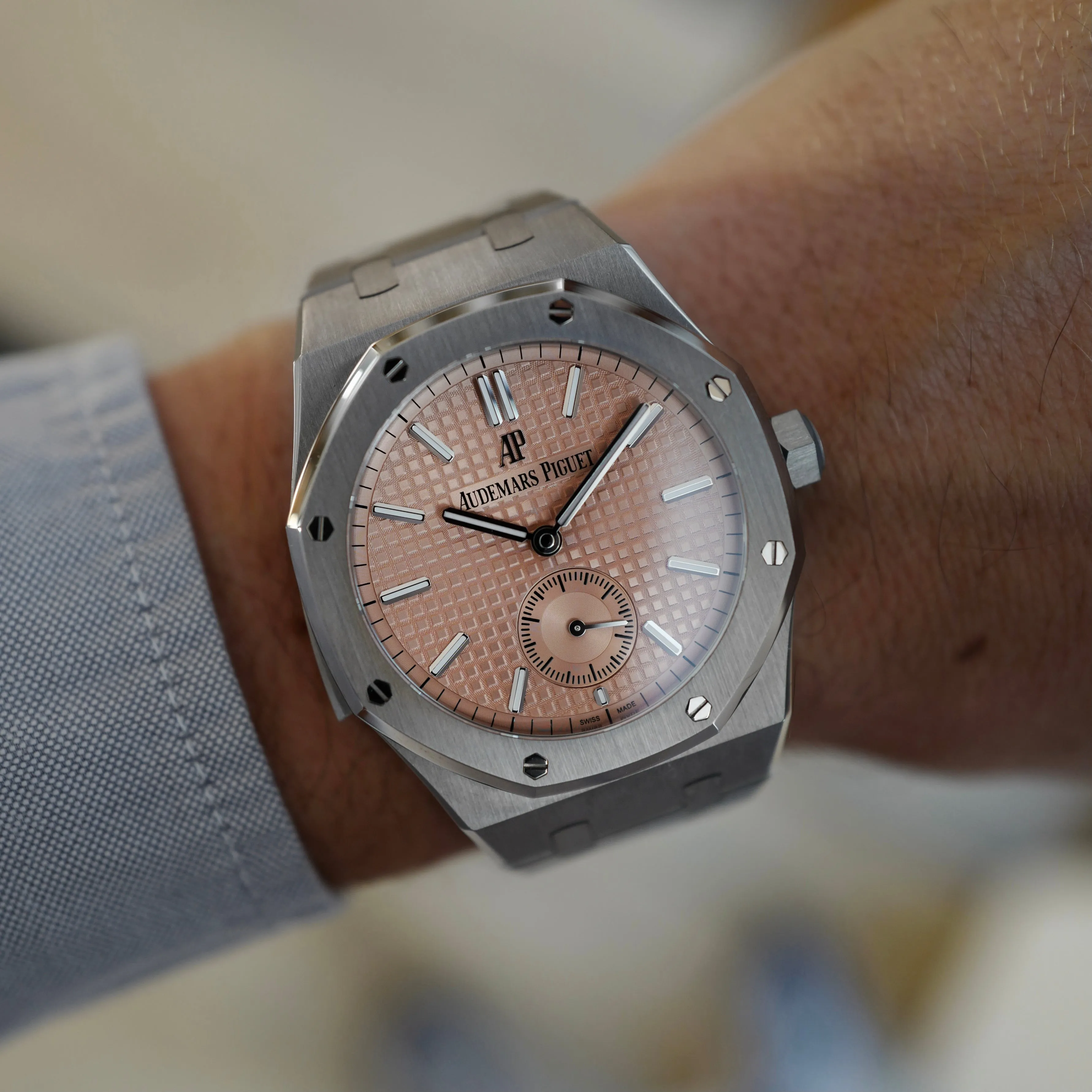 Audemars Piguet Salmon Dial Royal Oak Minute Repeater Supersonnerie Ref. 26591