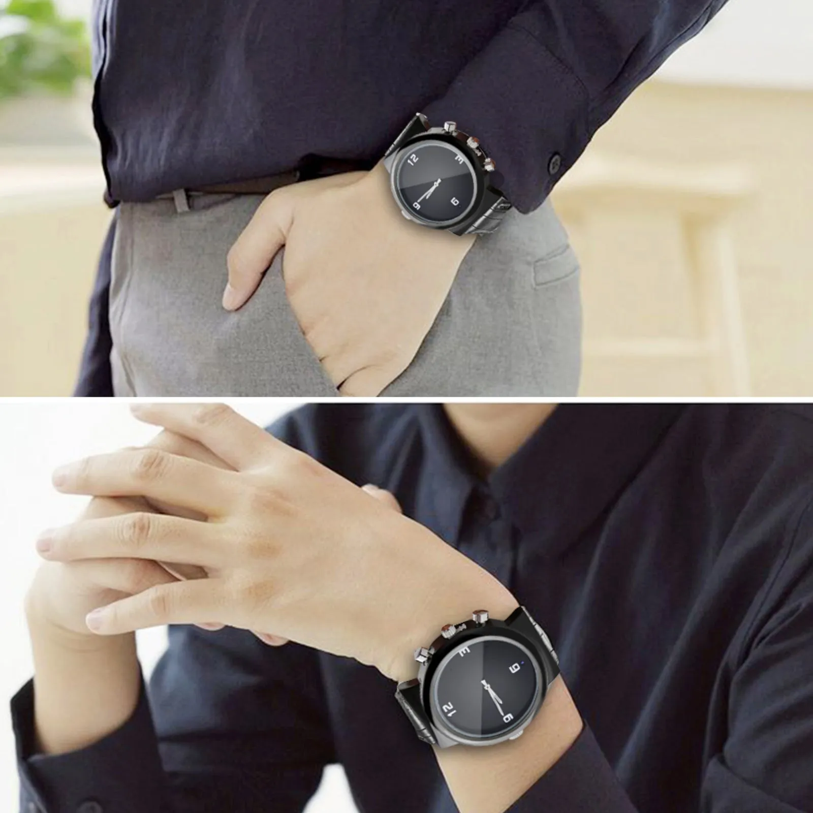 Audio Video Watch Camera Full HD 1080p Motion Detection 12MP Photo 32GB Memory