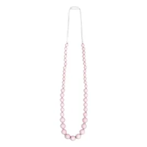Audrey Teething Necklace - Pink Quartz