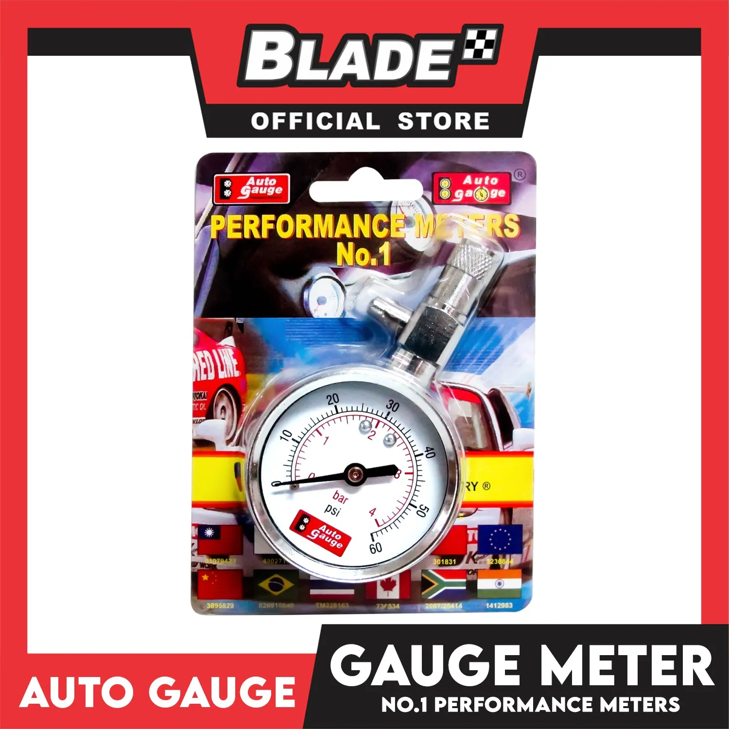 Auto Gauge Tire Pressure Gauge Dial 2 TG050
