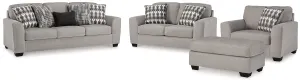 Avenal Park Sofa, Loveseat, Chair and Ottoman