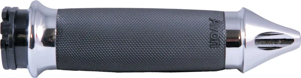 Avon Grips CC-85-CH-SPK-FL Custom Contour Spike Grips - Chrome