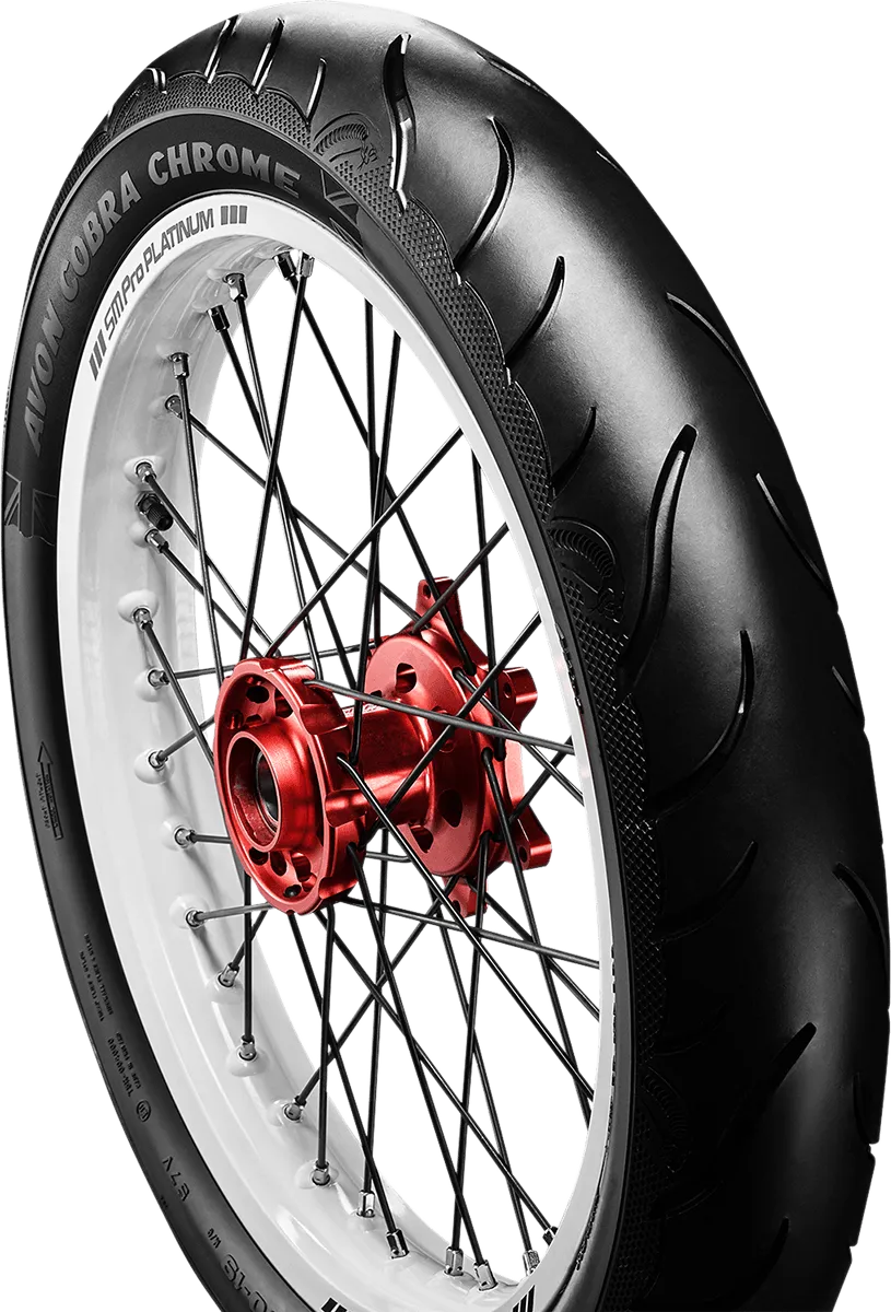 Avon Tyres 4120011 Avon AV91 Cobra Chrome 100/90-19 Front Tire 57V