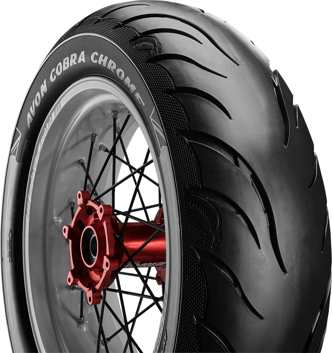 Avon Tyres 4120019 Avon AV92 Cobra Chrome 150/80R16 Rear Tire 71V